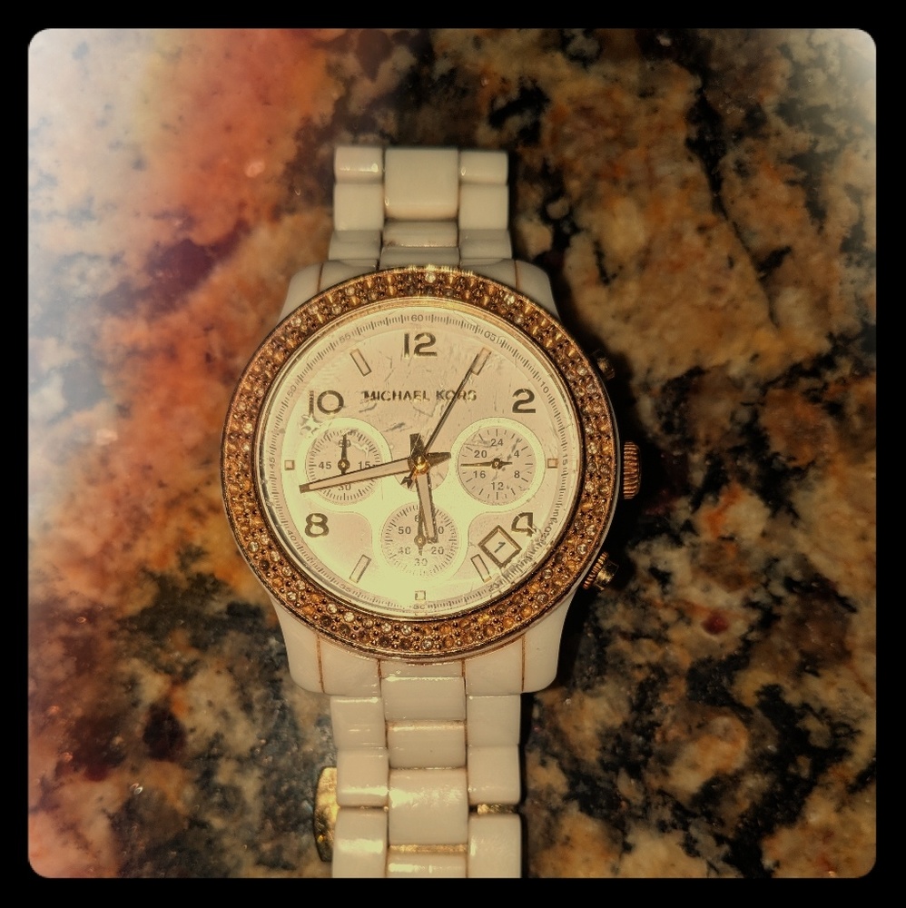 Michael Kors white Ceramic Watch
